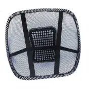 NEW COOLING AIR MESH BACK REST MASSAGE PAD LUMBAR SUPPORT OFFICE CHAIR CAR SEAT