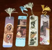 Bookmark CHOICE Dogs Cats Dog and Cat Bookmark with tassel Cocker Basset Kittens