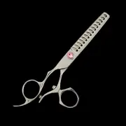 Kashi CBL-521V Left Hand Swivel Thumb Thinning / Texturizing 15 Teeth 6" Shears