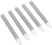 5PCS 60 Mesh Airless Spray Gun Filter Elements, Stainless Steel Mesh Airless Spray Gun Filters Replacement, Push on Type Filter for Wagner Airless Paint Spray Gun