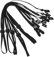 Adjustable Hat Strap Clips Elastic Cap Cord Locks for Baseball Caps Hat Clips Strap Black