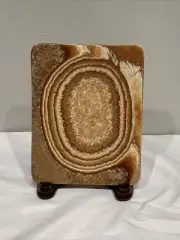 Natural Aragonite Stone Tray Trinket Dish Ashtray Incense Burning Soap Dish #1