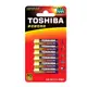【TOSHIBA東芝】4號AAA鹼性電池10入 吊卡裝(1.5V LR03)