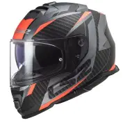 FF800 Storm II Racer Matt Titanium Orange Full Face Helmet