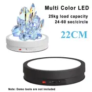 Turntable Illumination Rotating Display Remote Control W/ Multi Color LED 22cm