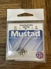 Mustad round bend treble hook size 16
