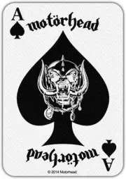 Motorhead Patch Ace of Spades Card Official New Cotton Sew On 10cm x 7cm