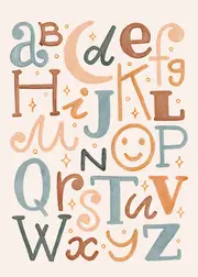 [Namly Design] Poster - Alphabets / Smiley