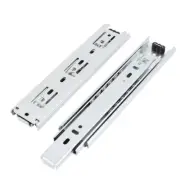 Pair Cabinet Drawer 3-Section Telescopic Ball Bearing Slide Rail Runners 20cm 8"
