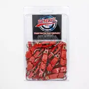 Lures Pro Snap Weights for trolling - Red Clip Red- 25 Clips per Pack