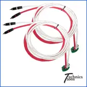 6 FT PAIR R&W TECHNICS 1200 1210 6FT RCA RCAS - NEUTRIK GOLD - INTERNAL GND