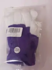 Kid's LED 6 Mode Light Up Gloves Purple/White small 4-7yr - NEW Fun