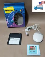 NEW Maestro MUS6 Beige 2button Mechanical Ball PS/2 420 DPI UL-Approved PC Mouse