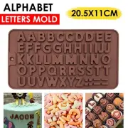 Alphabet Letters Chocolate Mold Ice Tray Silicone Mould Cake Icing Fondant Jelly