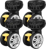 Toddmomy 4pcs Luggage Wheels Replacement: Quiet, Smooth, Durable ABS Swivel Casters for Most Suitcases