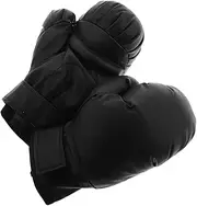 Milisten 1 Pair Boxing Gloves Sparring Glove Boxing Accessory Black Pu