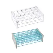 2pcs 24-50 Well Tube Rack Polypropylene Lab Testing Tube Stand Bracket Storage
