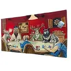 Big Game Poker Character Animals Bears Moose Wolf Elk Grande Tapestry Wall Hang
