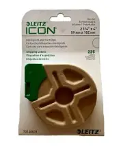 LEITZ Icon Shipping Label Cartridge 2 1/4 x 4” Self Adhesive 225/Roll
