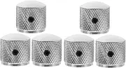 Kisangel Replacement Guitar Volume Knobs 6pcs Metal Knobs Smooth Rotation Easy to Install Guitar Volume Caps