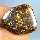 40.90 ct Elegant Cabochon (30 x 27 mm) Multi Australian Koroit Boulder Opal