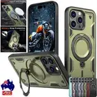 For iPhone 16 15 14 13 12 11 Pro Max Plus Magsafe Magnetic Case Ring Stand Cover