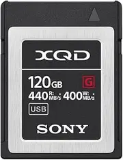Sony QDG120F XQD G Series Memory Card 120GB, Black