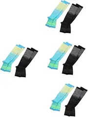 Healvian Footless Compression Stockings Toeless Compression Socks Ankle Compression Socks Nylon Open Toes Compression Socks