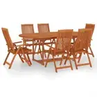 7-Piece Outdoor Dining Set Garden Patio Chairs Table Solid Wood Timber Furniture