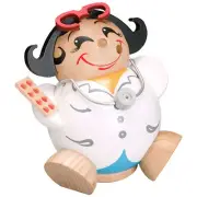 Happy MINI Lady Doctor German Smoker Incense Figurine