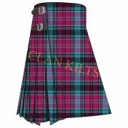 Scottish Handmade Traditional Alma College 8-yard Tartan Kilt For Men