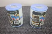 Intex Filter Cartridge Twin Pack S1 # 29001E Qty 4 NEW Pool Spa