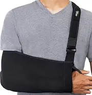 Arm Sling Sport - Lightweight, Breathable, Ergonomically Designed Medical Sling for Broken & Fractured Bones - Adjustable Arm, Shoulder & Rotator Cuff Support (Adult)