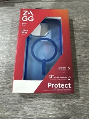 ZAGG - Milan Snap MagSafe Case for iPhone 15 Pro 13ft/4M Protection glacier