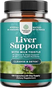 Liver Cleanse Detox & Repair Formula - Herbal Liver Support Supplement with Milk Thistle Dandelion Root Organic Turmeric and Artichoke Extract for Liver Health - Silymarin Milk Thistle Detox Capsules