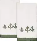 - Fingertip Towels, Soft & Absorbent Cotton Velour, Holiday Bathroom Decor, Set