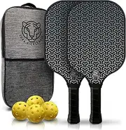 Tora Pickleball – USA Pickleball Approved - Textured Carbon Fiber Surface - Pickleball Paddles Set with Bag and Balls – Pickleball Paddles Set of 2