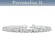 "My Precious Family" Name-Engraved Bracelet