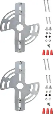 Augro 2PCS Light Fixture Mounting Bracket, Universal Lamp Fixture Hardware Set, Ceiling Fan Mount Plate with Screw and NutE