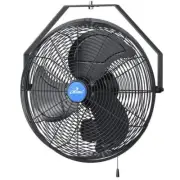 iLIVING Wall Mounted Fans 17.5" High Velocity 1-3 Speeds Parallel Metal Black