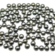 500 Metallic Gunblack Flatback Round Tiny Half Pearl 6mm Nail Art Craft