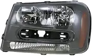 Left Headlight Assembly Drivers Side Compatible with 2002-2009 Chevrolet Trailblazer 2002-2006 Trailblazer EXT GM2502213