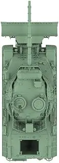 MRY-SFW Army Tank Unpainted 1/87 HO Scale Railway Military Model Kit German Leopard 1A5 Medium Tank with Dozer Blade