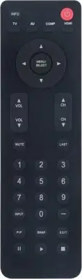 VR4 Remote Control Replacement for Vizio TV VR4 VIZIO VR4 VA320E VA320M VA370M