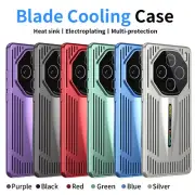 For vivo X100 Pro Luxury Electroplating Blade Cooling Case Armor Shell Cover