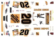 #20 Tony Stewart Home Depot Reverse 1/43rd Scale Slot Car Waterslide Decals