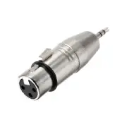 XLR Female to 1/8" Male TRS Adapter,Microphone Audio Connector,Mic Female Plug