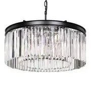 Telbix Serene 6 Light Round Crystal Pendant Light