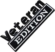 Veteran Edition Car Emblem | Auto Badge Stickers, Letters Badge Decal, Car Stickers Adhesive for Car, Truck, SUV, RV, Scooter, Car Body Decals