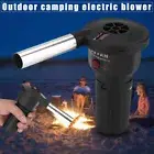 Mini BBQ Fan Air Blower for Outdoor Camping Picnic Charcoal Grill Barbecue AU